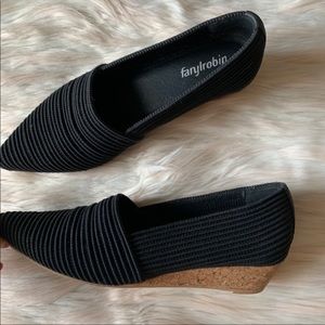 Anthropologie Farylrobin Pointed Toe Cork Wedge